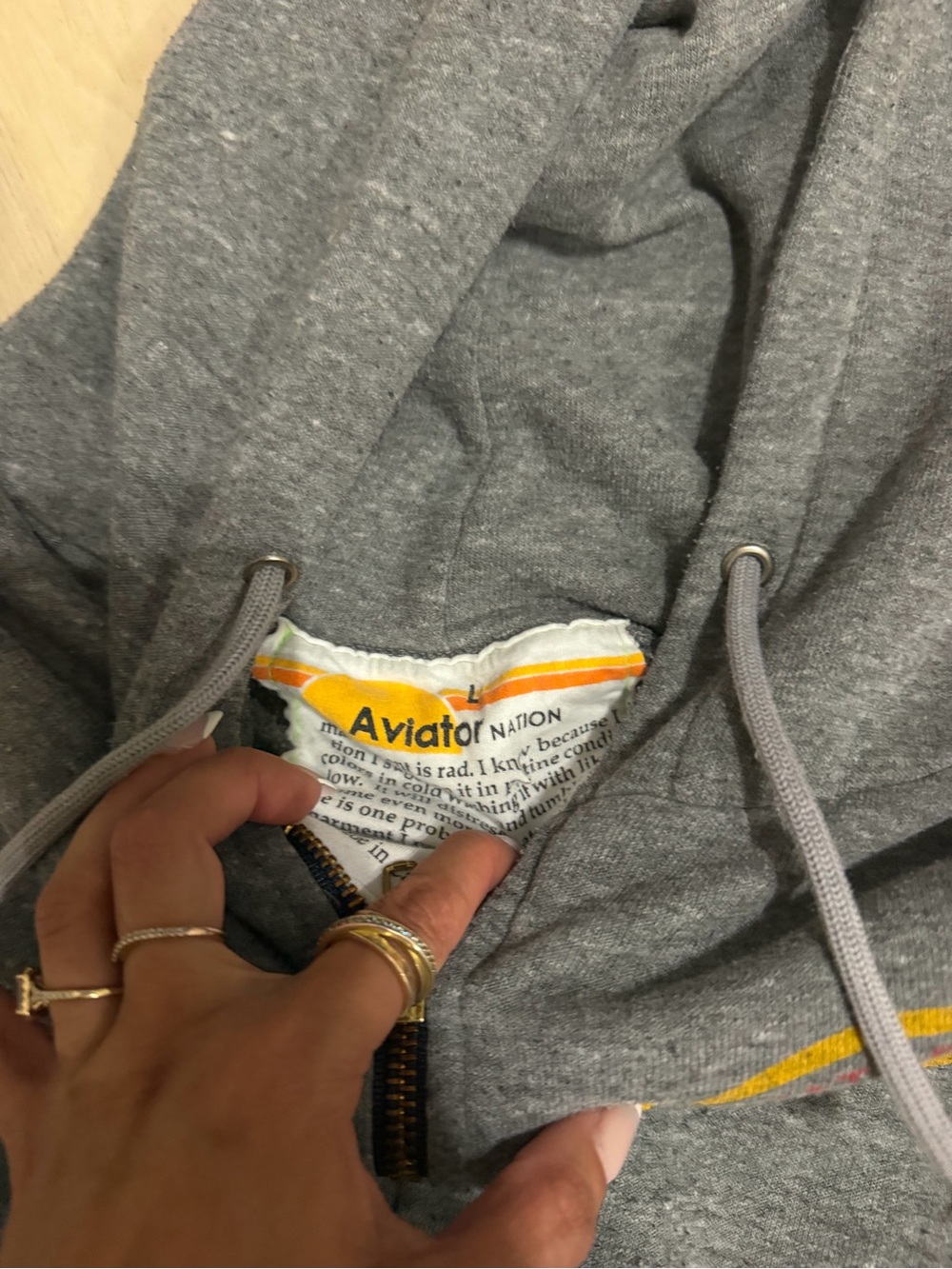 Aviator nation hoodie size L - Picture 4 of 5